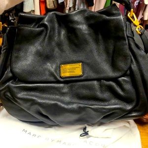 Marc Jacobs large black leather purse